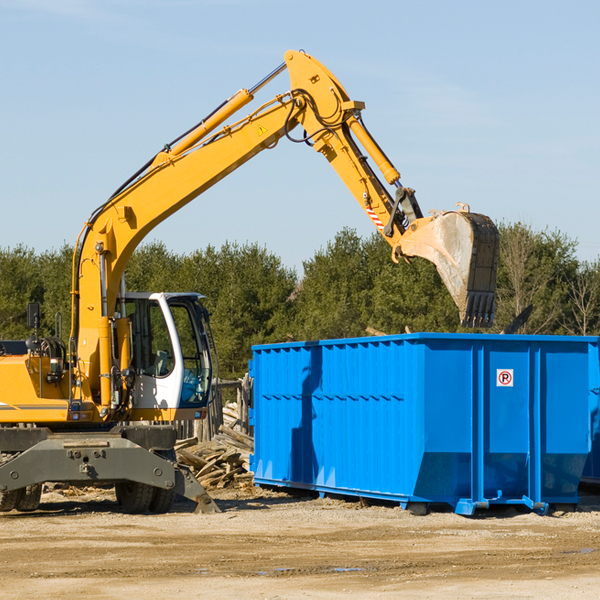 are there any restrictions on where a residential dumpster can be placed in Burkeville